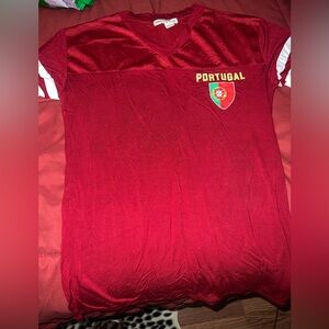 Urban Heritage Red Portugal Crest Jersey